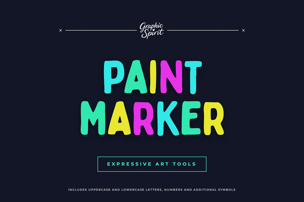 Paint Marker Decorative Font, a Handwritten Font by Graphic Spirit (Photo 1 of 8)