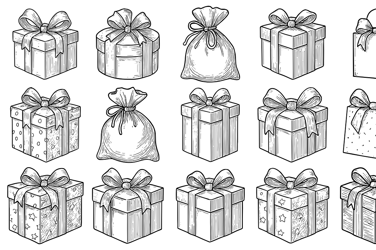 Gift Box Collection, an Object Graphic by nikagraphic (Photo 1 of 3)
