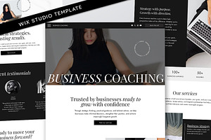 Luxury Website Consultant Coaches, a Wix Template by Template Twist Shop
