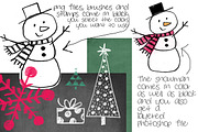 Chalky Christmas Clipart & Brushes, an Illustration by Colors on Paper (Thumbnail 2 of 2)