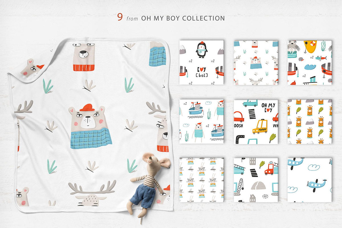 Pattern Bundle for Kids | 162, a Pattern Graphic by Oksana Stepova (Photo 17 of 37)