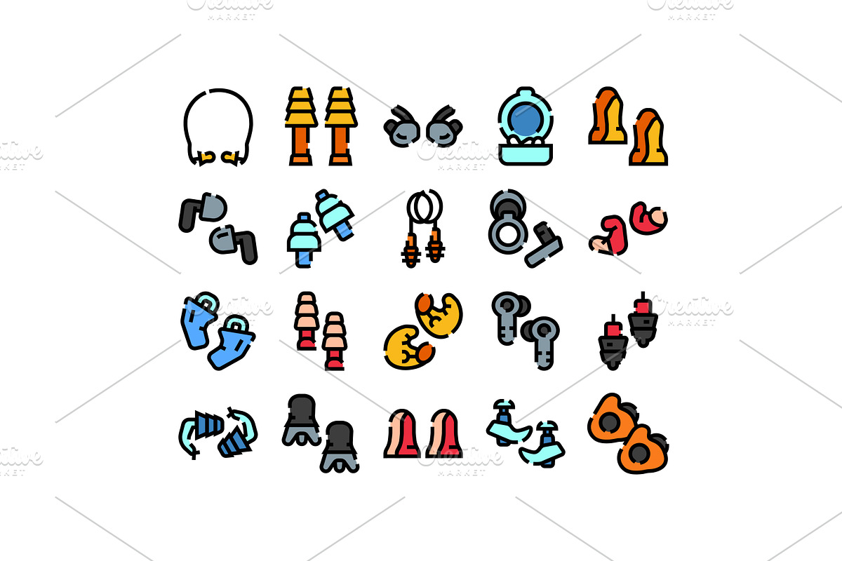 Earplugs hearing protection, an Illustration by pikepicture
