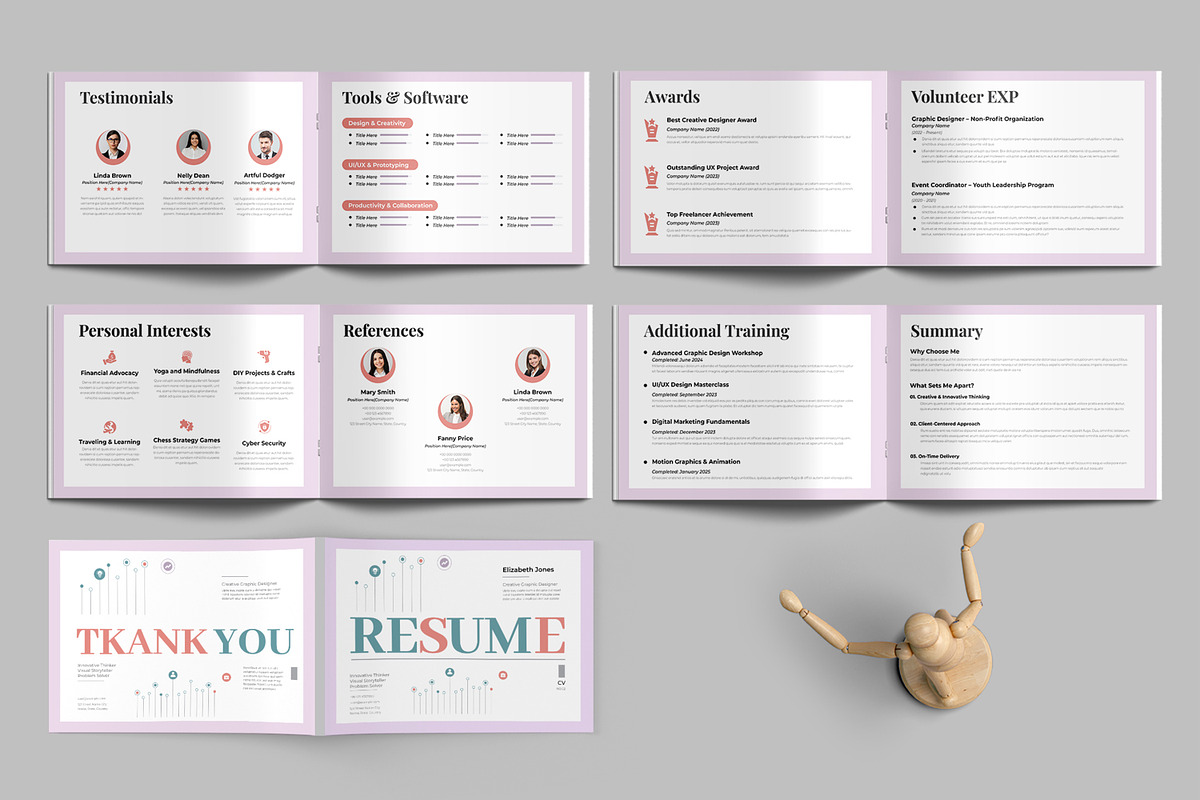 Resume Booklet Template, a Resume Template by MightyDesign (Photo 3 of 6)