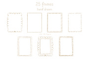 Whimsical Gold Frames Hand drawn, a Graphic by Solo Art Original (Thumbnail 4 of 14)
