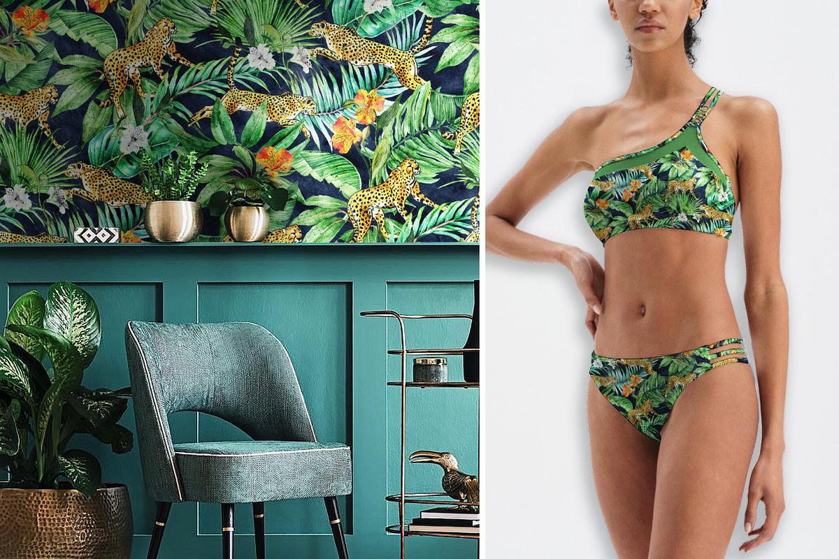 Watercolor Tropical Leopard Print, a Pattern Graphic by Gullenda (Photo 5 of 6)
