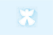 Snow Angel Winter Vector Art, a Seasonal Illustration by cvcreative (Thumbnail 2 of 2)