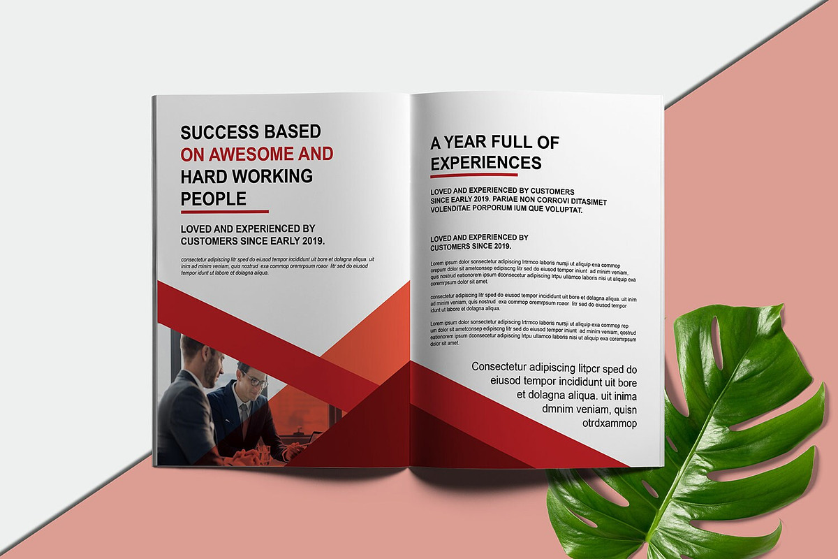 Corporate Annual Report Template, a Brochure Template by Template Shop (Photo 3 of 10)