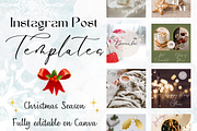 20 Instagram Post Templates - Xmas, an App Template by KarolinaKreations (Thumbnail 1 of 5)