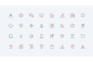 Business mission challenge car icons, an Object Illustration by Lemberg Vector