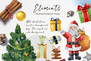 Delicate Christmas Watercolor bundle, a Seasonal Illustration by Yuliya Derbisheva (Thumbnail 11 of 14)