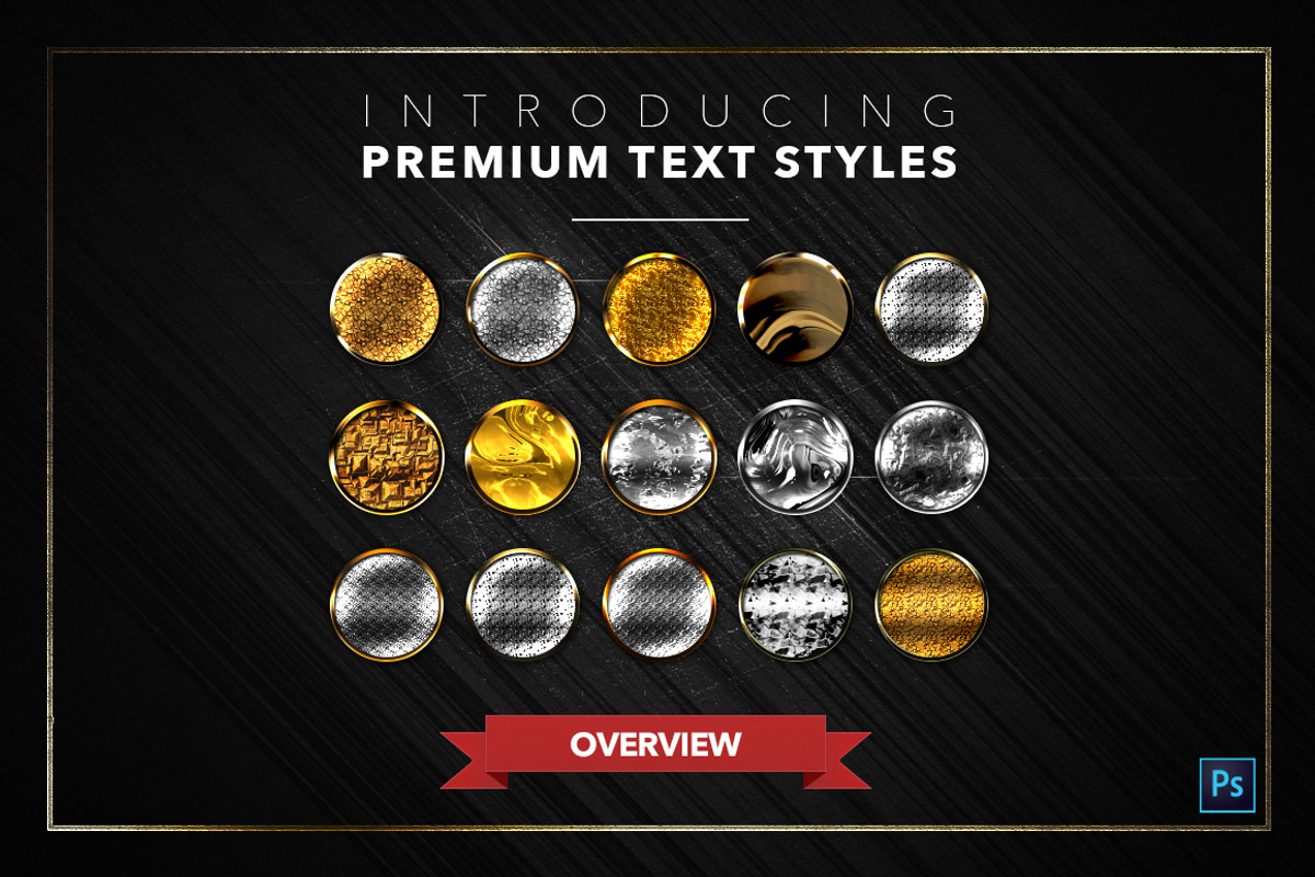 Gold & Silver #5 - 15 Text Styles, a Layer Style Add-On by Jonas Stensgaard (Photo 18 of 18)
