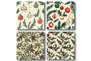 Deck the Halls Christmas Pattern, an Illustration by DreamPrint404 (Thumbnail 3 of 4)