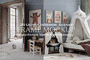 Vintage Nursery Frame Mockup Bundle, a Household Mockup by Artjafara (Thumbnail 1 of 15)