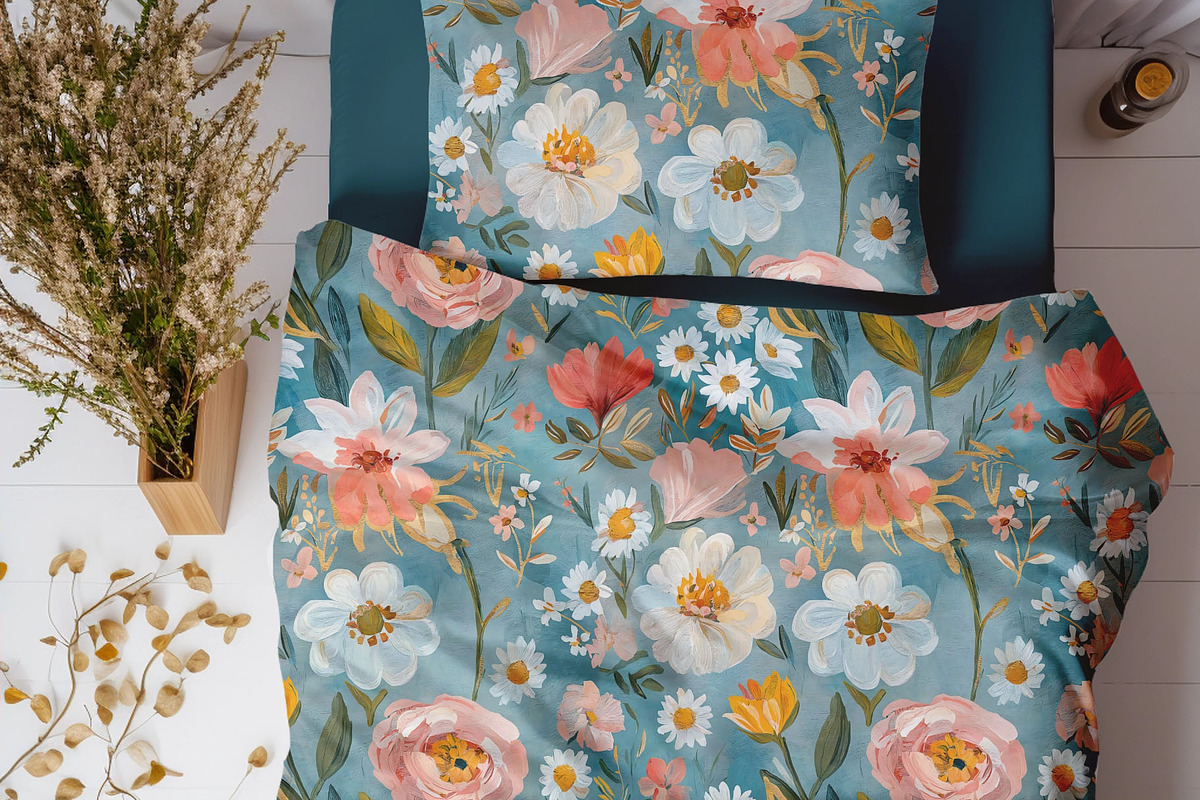 Infinite Blossoms: A Floral Tapestry, a Pattern Graphic by yahu88studio (Photo 2 of 6)