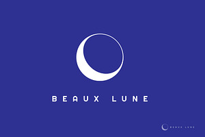Crescent moon logo design