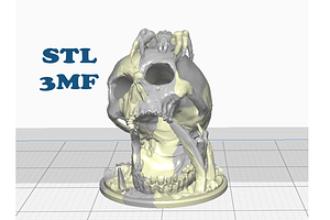 3D STL/3MF Skulls Collection