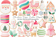 Christmas Sugar Cookie Clipart, an Illustration by Black Bird Studio (Thumbnail 1 of 6)