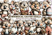 Whimsical Easter Koala Clipart, an Illustration by Sublimation Artist (Thumbnail 1 of 7)