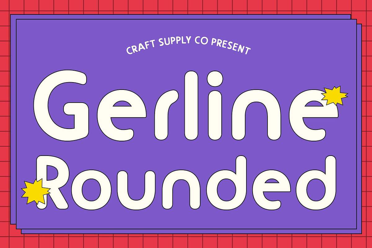 Gerline Rounded, a Sans Serif Font by Craft Supply Co. (Photo 1 of 8)