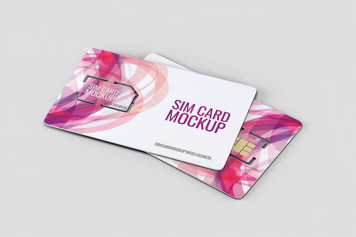 Sim Card Mock-Up, a Product Mockup by Se٧enStudio (Photo 5 of 7)