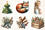 Nordic Summer Element Clipart, an Illustration by Libby Wishes (Thumbnail 4 of 6)