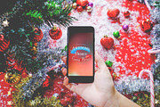 Christmas & New Year Mock-Up, an iPhone Mockup by EmilGuseinov (Thumbnail 15 of 23)