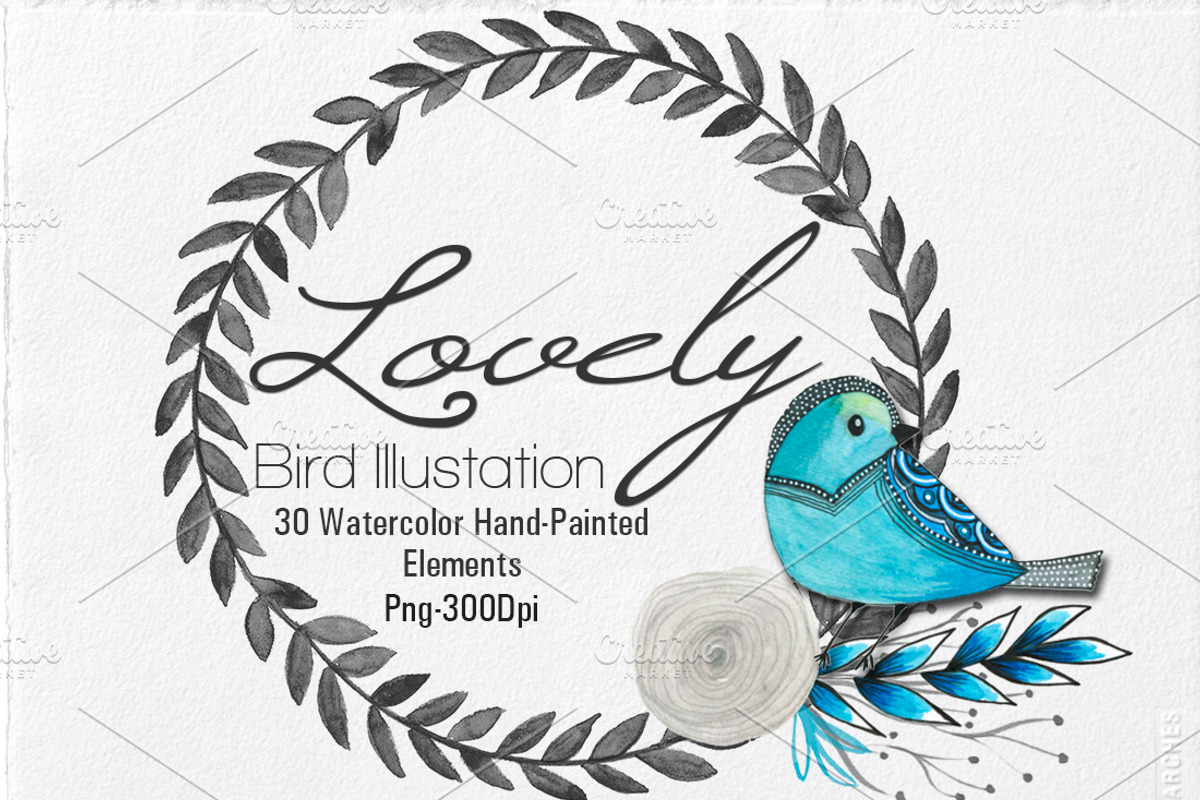 Lovely Birds Illustration, an Illustration by Li Zamperini (Photo 1 of 3)