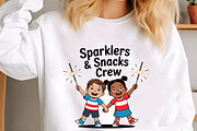 Happy children celebrating fourth of, an Illustration by CrexoraLab (Thumbnail 4 of 4)
