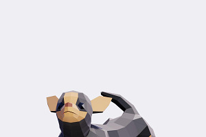 Low Poly Chihuahua Dog