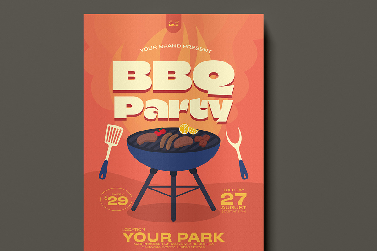 BBQ Party Flyer, a Flyer Template by FathurFateh (Photo 5 of 5)