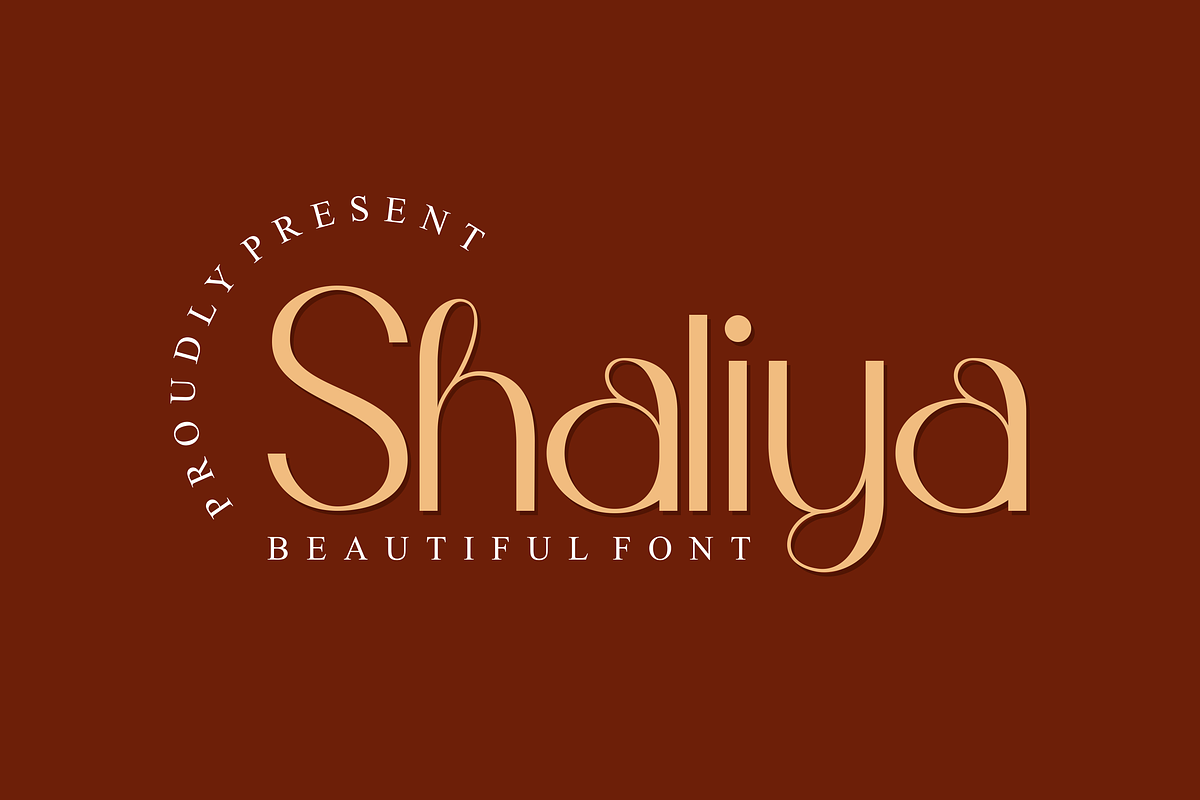 Shaliya Beauty Font, a Sans Serif Font by juliawan (Photo 1 of 5)