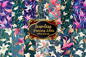 Dancing lilies Seamless Paper