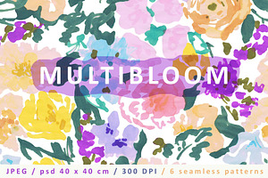 Multibloom. Floral patterns