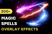 300+ Magic Spell Overlay Effects, an Object Graphic by Mikel Blazgad (Thumbnail 1 of 11)
