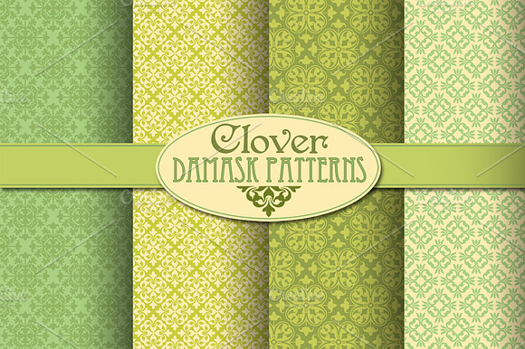 Clover Damask Patterns