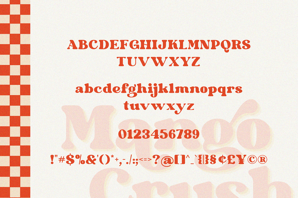 Mango Crush Retro Serif Font, a Serif Font by Pen Culture (Photo 8 of 10)