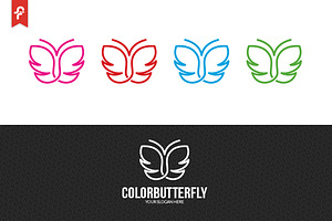 Color Butterfly Logo