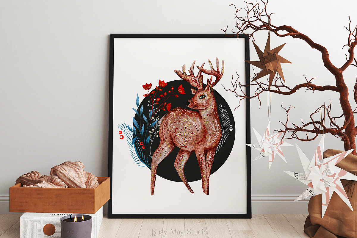 Taika: Big Folk Art Collection, an Animal Illustration by Busy May Studio (Photo 8 of 14)