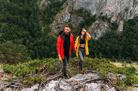 A walk in the mountains. Hiking, a Person Photo by SOTNIKOV_MISHA