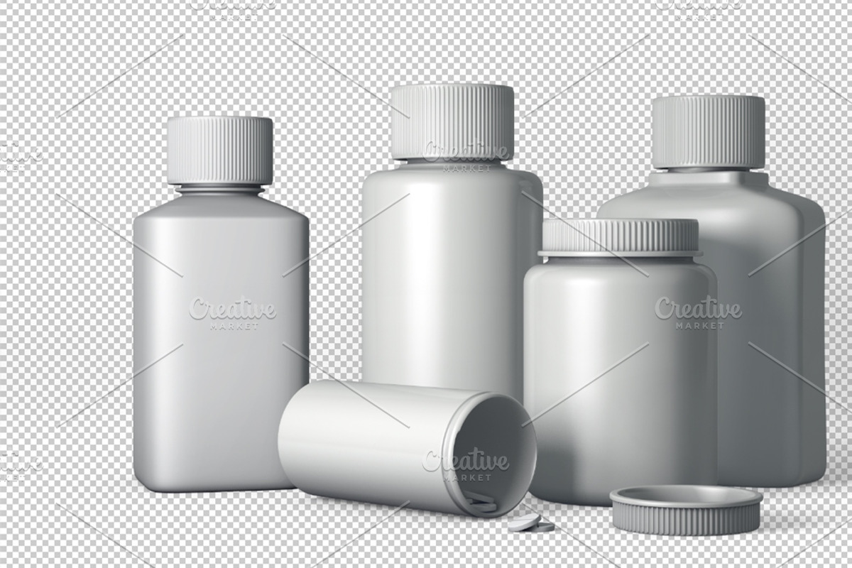 Medicines Packaging Mock-Up, a Cups & Container Mockup by maximmmmum (Photo 7 of 7)