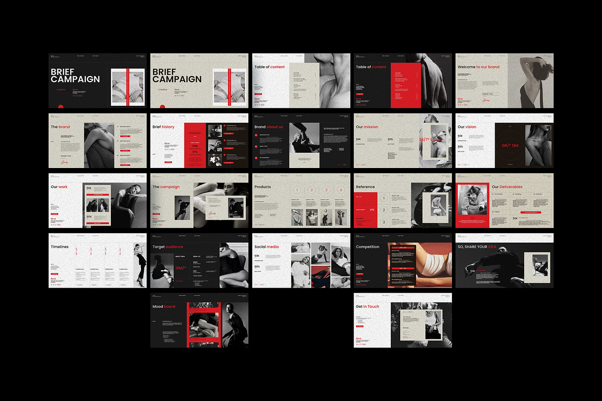 REVE | Brief Campaign Presentation, a Presentation Template by Studio Temply (Photo 12 of 12)