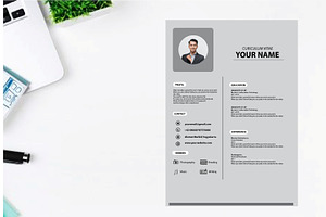 Modern Resume CV Template, a Resume Template by dulchaer29
