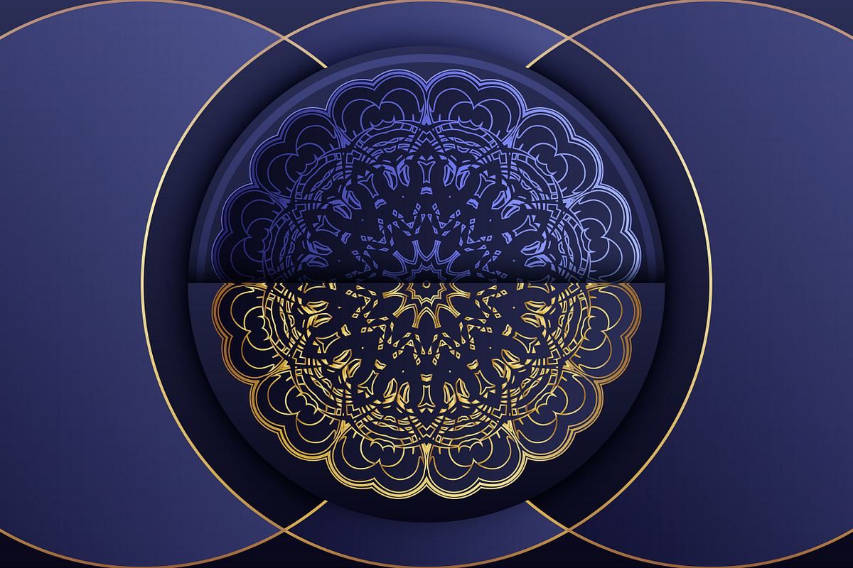 Mandala Oriental Floral art Bundle, a Background Graphic by NJ Himel (Photo 87 of 97)