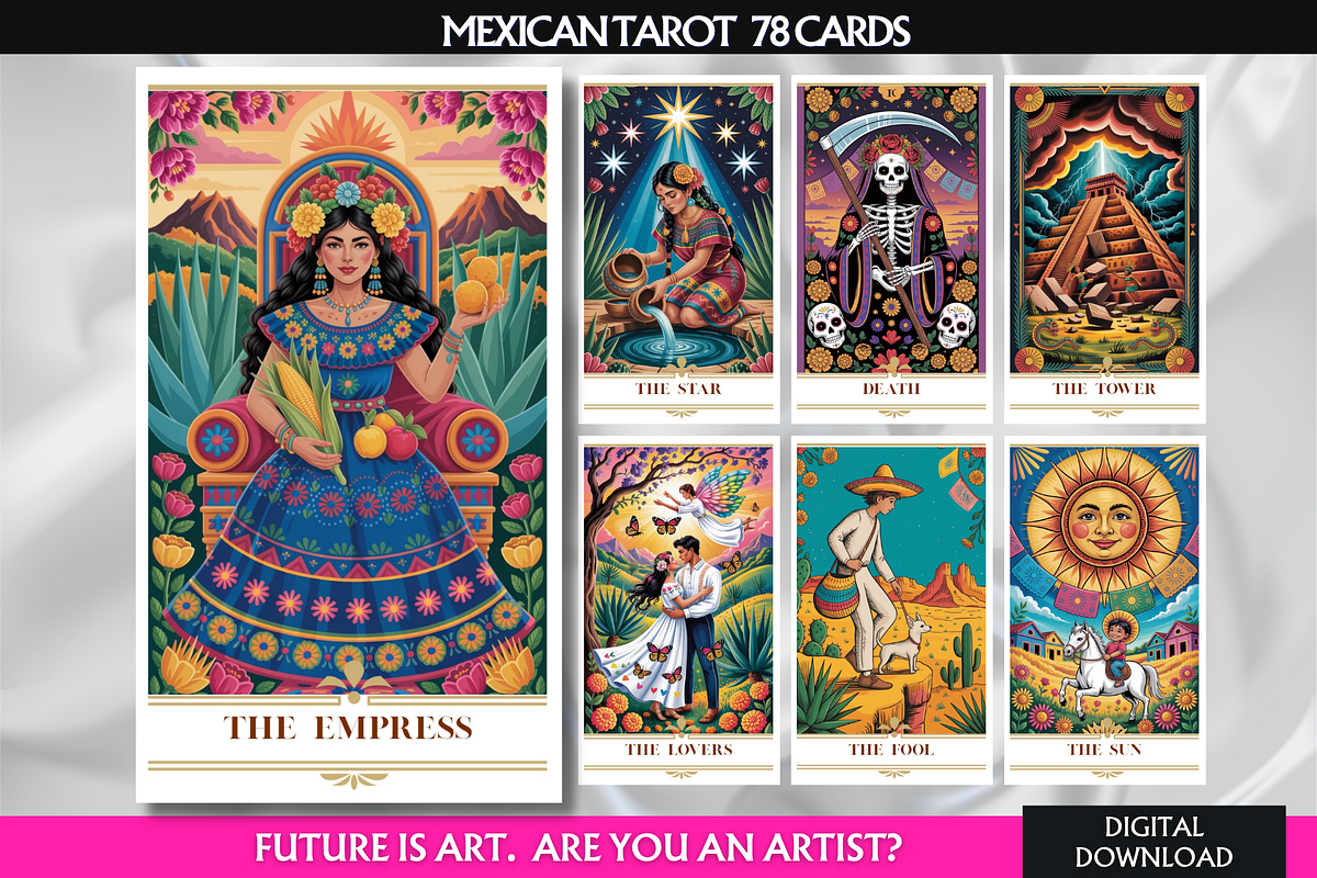 Mexican Tarot Cards Deck, an Object Illustration by Mugio (Photo 1 of 6)