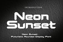 Neon Sunset – Futuristic Rounded Dis