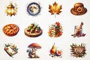 Autumn Aesthetic Elements Clipart, an Illustration by RobertsArt (Thumbnail 4 of 7)