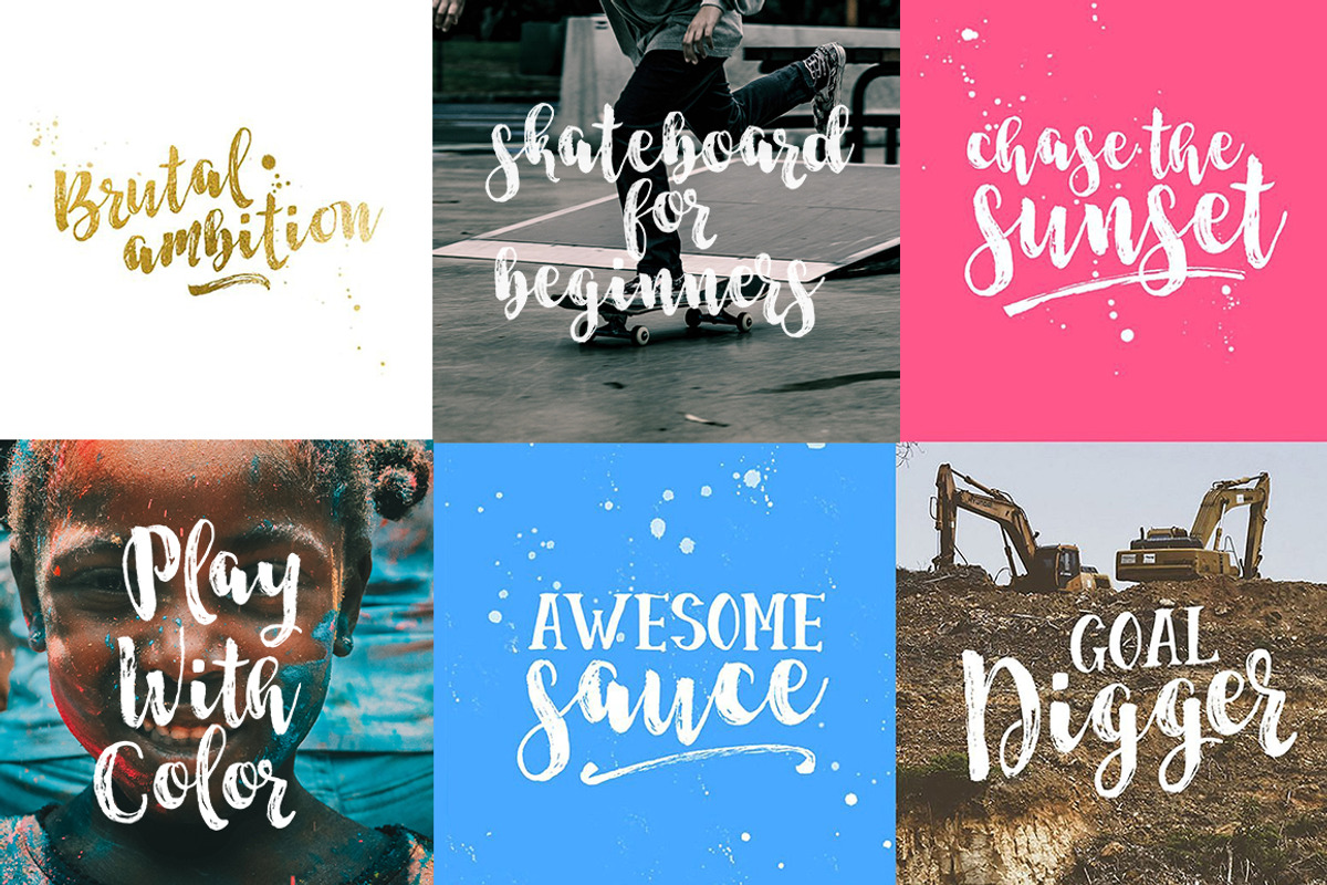 Start Today - Brush Font Duo preview 3