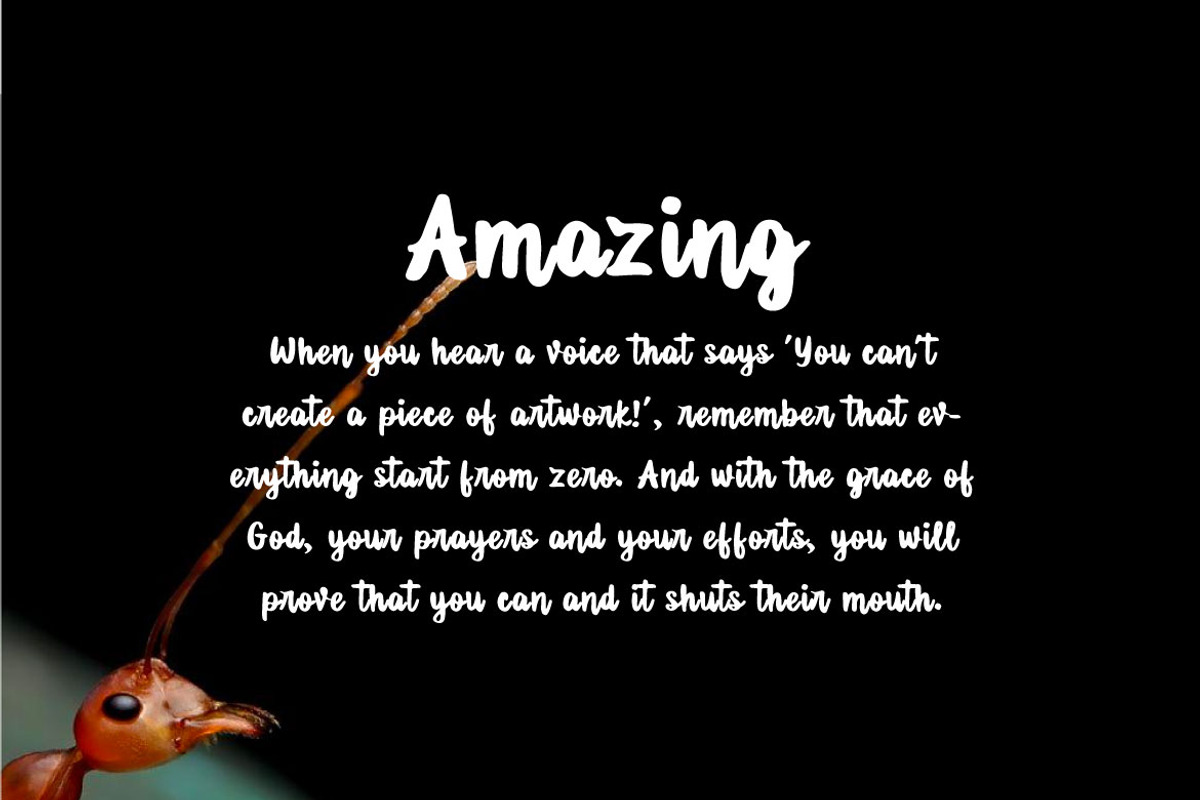 Lost Ant - Handwritten Script Font, a Script Font by Mightyfire (Photo 2 of 4)