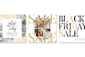 PS & Canva BLACK FRIDAY Social Media