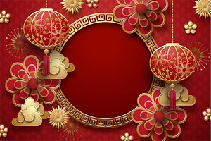 Traditional Lunar Year Background